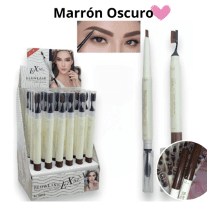 Lápiz de cejas con cepillos MARRON OSCURO-0550